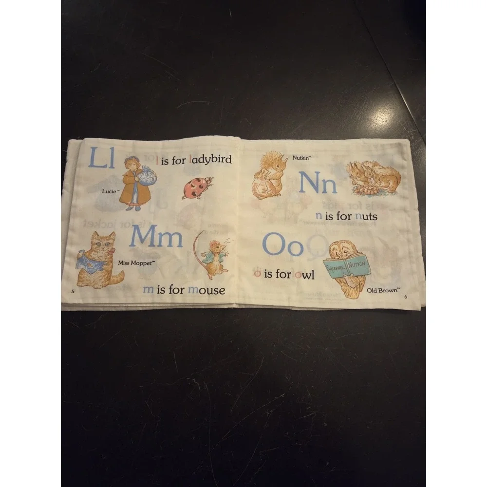 Vintage Beatrix Potter Peter Rabbits ABC Cloth Baby‎ Book